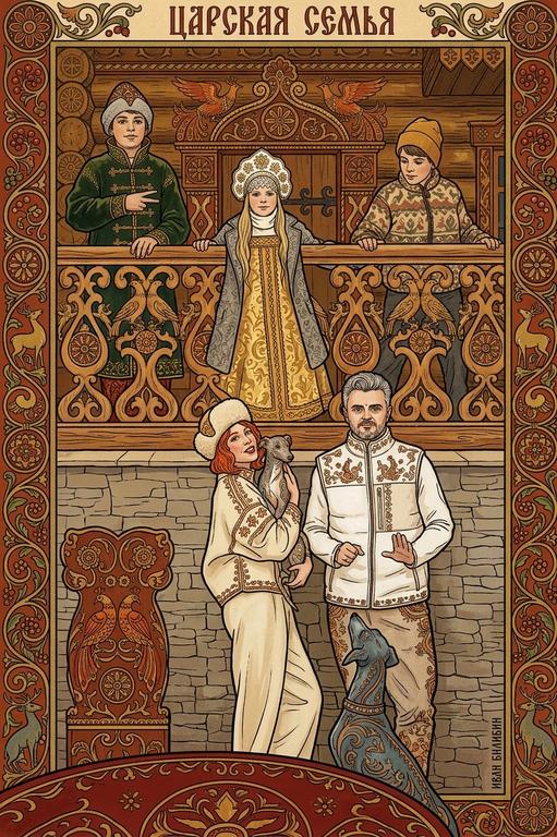 Семья на тереме